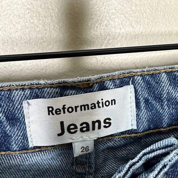 REFORMATION Selena High Rise Relaxed Jeans Sz 26 {A33} - Picture 5 of 7